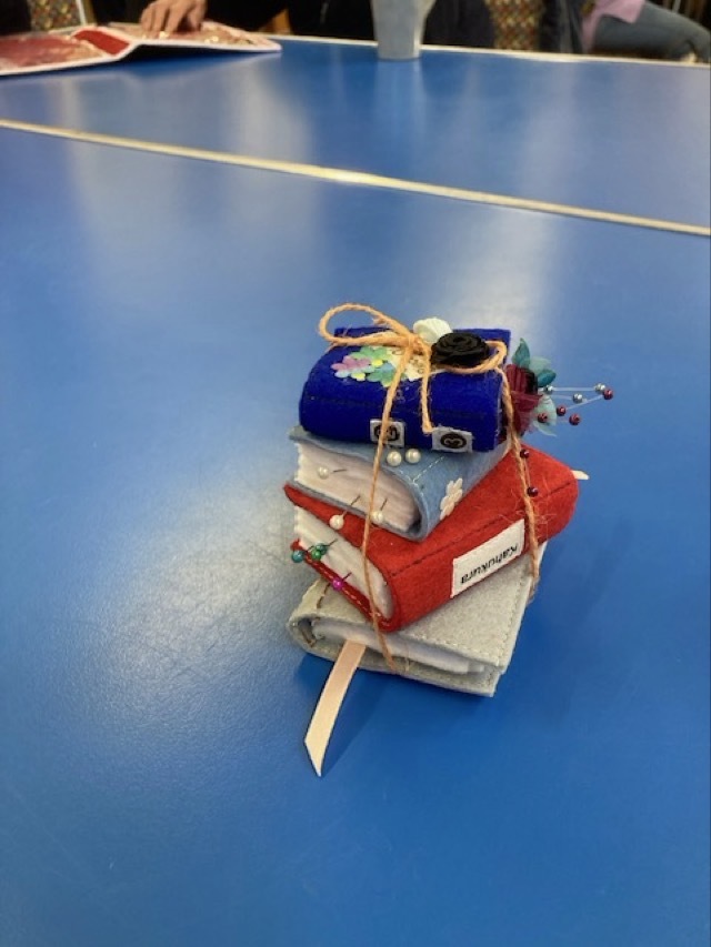 Pin cushion made by Barbara